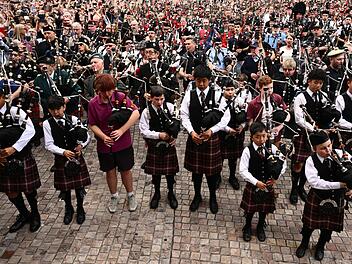 Weltrekord im Dudelsackspielen