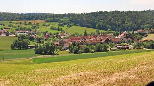 Idyll im Westen des Eberner Stadtgebiets: Bramberg. Foto: Eckhard Kiesewetter