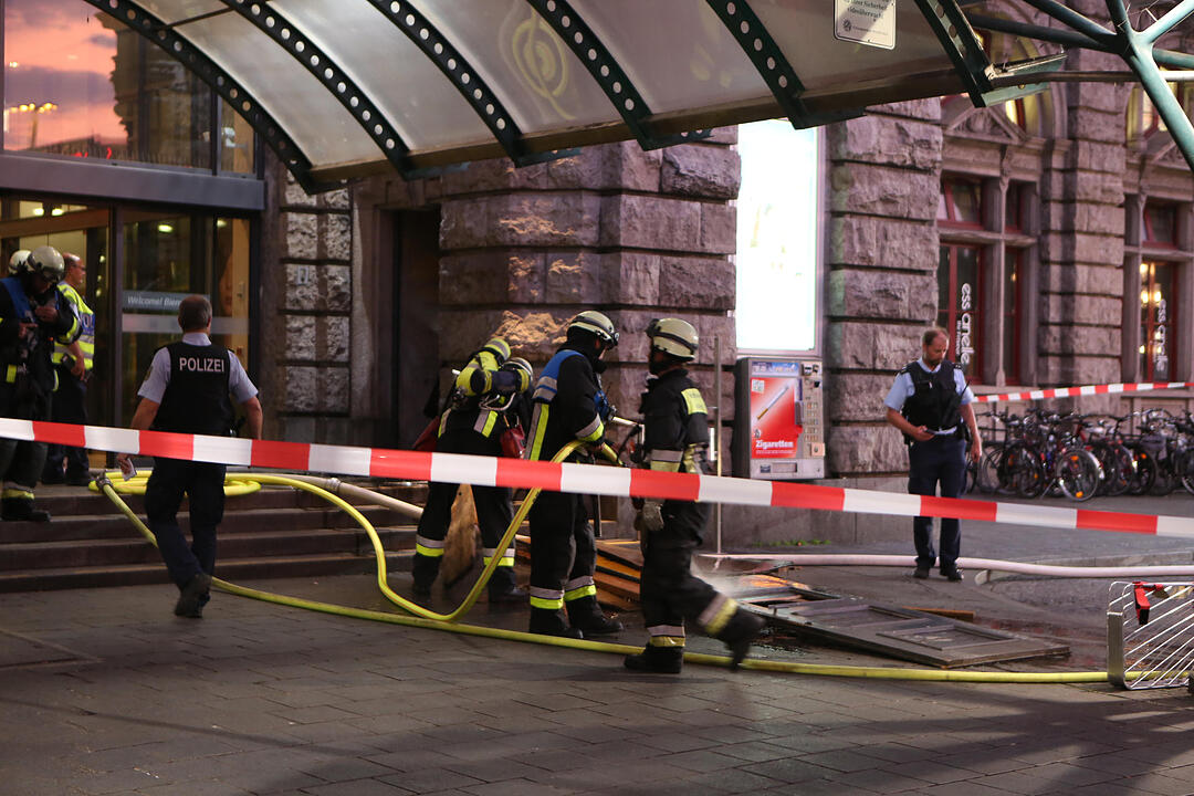 Feuerwehreinsatz am Hauptbahnhof Nürnberg