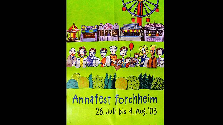 Das Annafest-Plakat aus dem Jahr 2008.