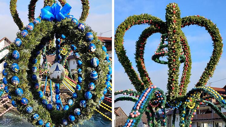 Der detailreich geschm&uuml;ckte Osterbrunnen steht f&uuml;r seine Gr&ouml;&szlig;e sogar im Guinnessbuch der Rekorde.