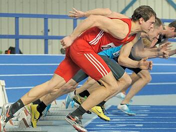 Christoph Lange (vorn) kam gut aus den Startblöcken.