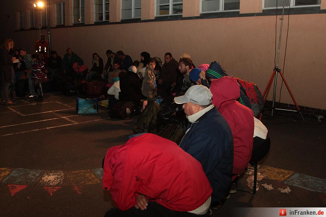 Flüchtlinge kommen in Nürnberg an