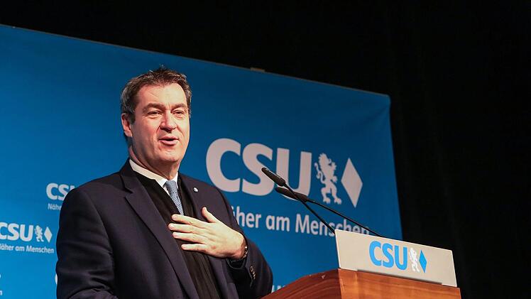 Markus Söder bei seiner Festrede. Foto: Barbara Herbst