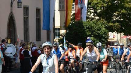 BR-Radltour macht Halt in Münnerstadt Foto: Björn Hein