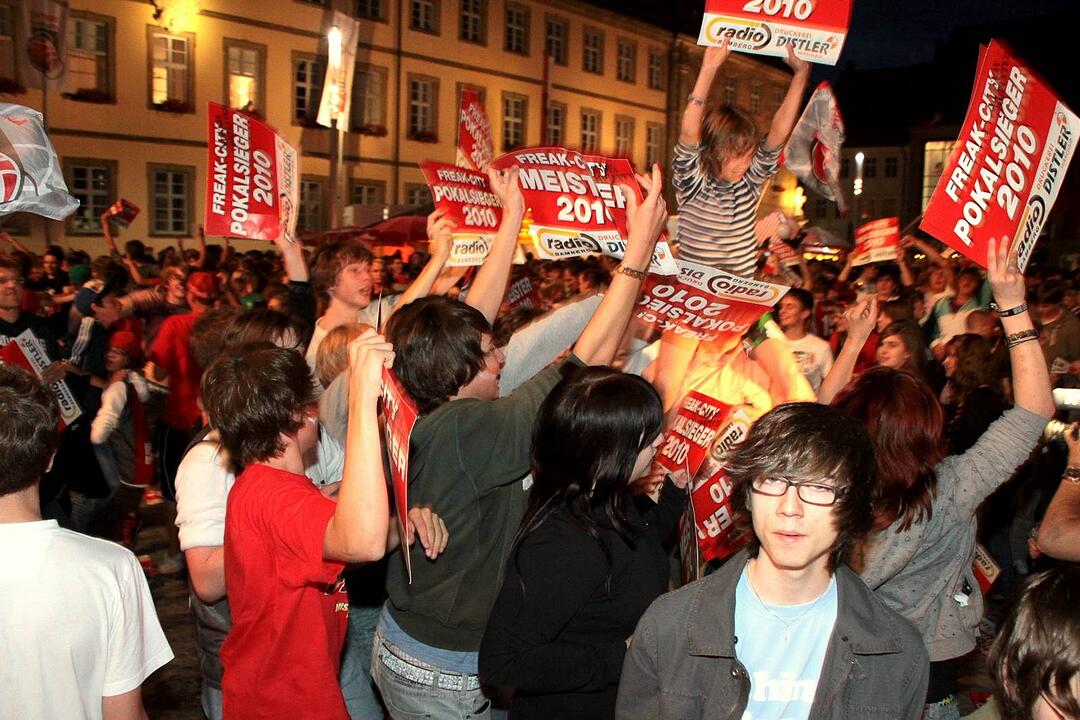 Meisterfeier Brose Baskets Bamberg Maxplatz