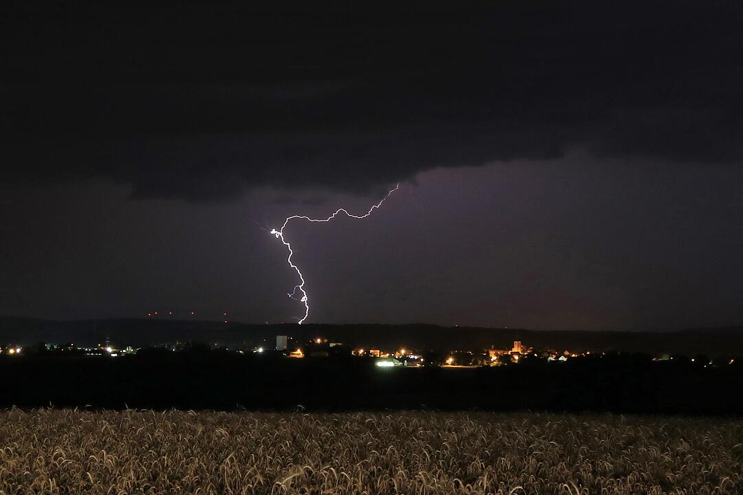 Unwetter über Franken