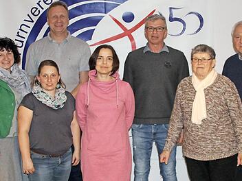 Der Vorstand des TVM bis März 2021 (von links:) Barbara Nehling, Christina Köhlerschmidt, Lutz Weisser, Nicole Will, Clemens Weisser, Gerda Fischer und Helmut Fischer Fotos: Klaus Gagel