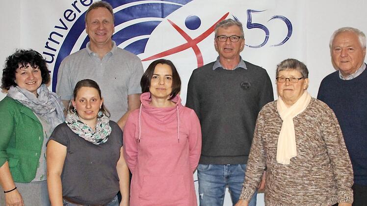 Der Vorstand des TVM bis März 2021 (von links:) Barbara Nehling, Christina Köhlerschmidt, Lutz Weisser, Nicole Will, Clemens Weisser, Gerda Fischer und Helmut Fischer Fotos: Klaus Gagel