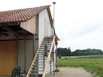 Die Kühllagerhalle, die auf dem Gelände von Stefan Bauer aus Oberrüsselbach entstehen wird, ist ein privilegiertes Bauvorhaben. Foto: Petra Malbrich