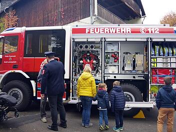 Das neue Löschfahrzeug und seine Technik fand bei jung und alt großes Interesse.Heike Schülein