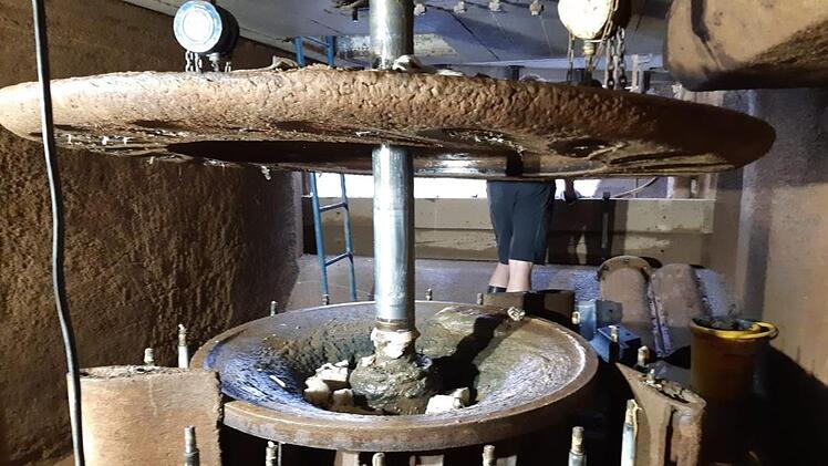 Die Turbine wurde komplett zerlegt.