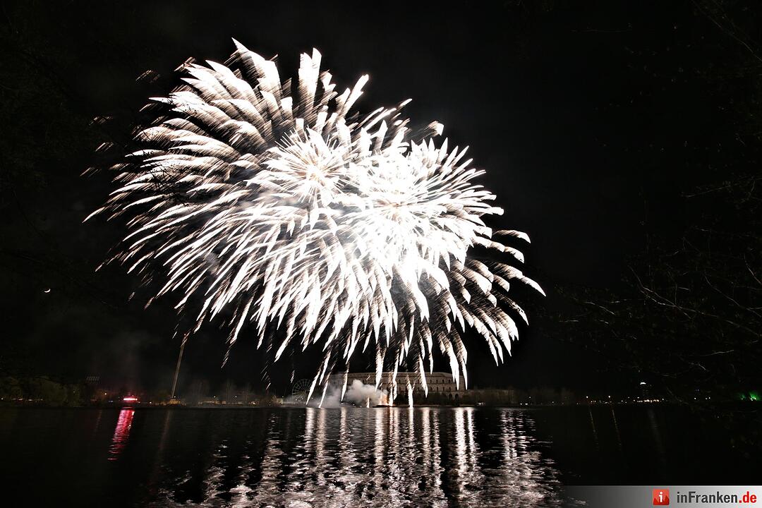 Abschlussfeuerwerk Volksfest Nürnberg