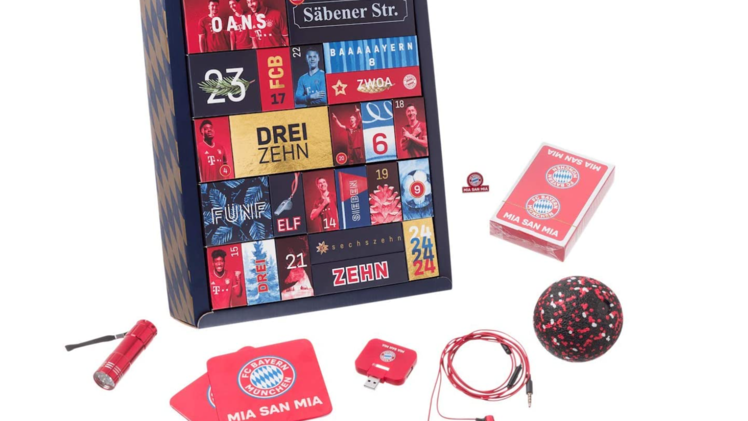 Der FC Bayern München hält dieses Jahr vier tolle Adventskalender für die Fans bereit. Foto: Screenshot/Amazon.de.