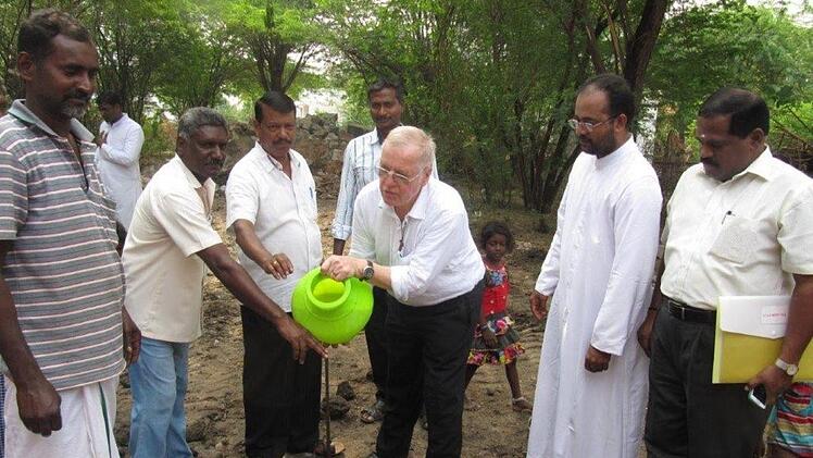 Der Bad Brückenauer bei seiner Missionsreise in Indien. Foto: Alfred Schäfer/Archiv