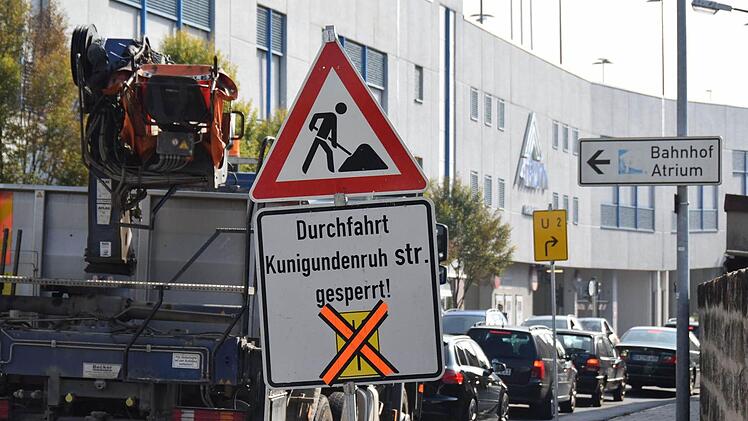 Bamberg: Kunigundenruhstraße ab Montag teils gesperrt - wegen Tiefbauarbeiten