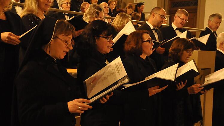 Nur 14 Sänger hat der JuLifa-Chor. Doch mit seinen mehrstimmigen, modernen, balladenartigen Chorsätzen verstehen die Sängerinnen und Sängern, ihr Publikum zu begeistern. Foto: Peter Klopf