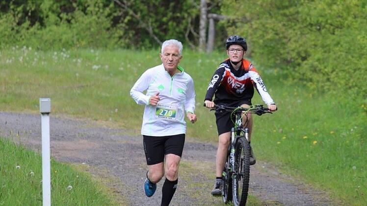 Schnappschüsse vom Bike and Run in Wildflecken.