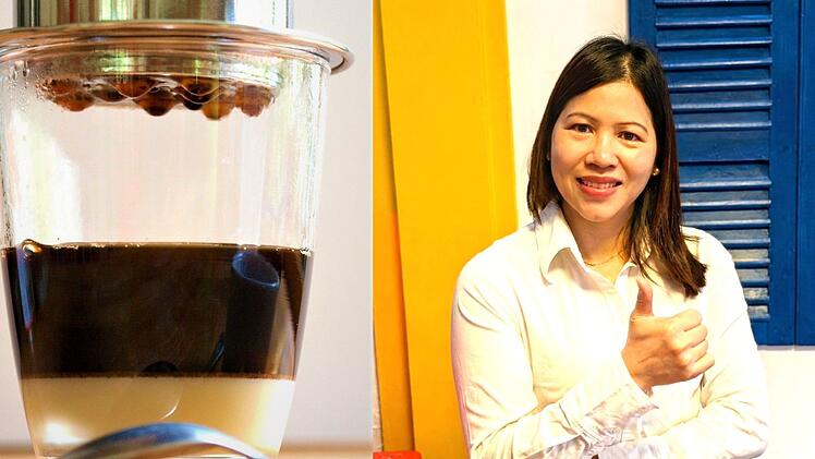 Mit 20 kam sie nach W&uuml;rzburg und bringt seit 2018 in ihrem Restaurant inW&uuml;rzburg authentischen Geschmack aus Vietnam auf den Teller. Neben leckerem Essen kannst du hier auch den traditionellen vietnameischen Filterkaffee trinken.