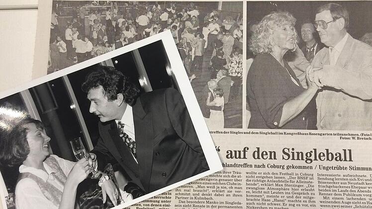 Single-Prominenz beim Ball und ein Pärchen, das sich gefunden hat. Der MDR zeichnete seine Sendung "Je t'aime -wer mit wem" auf. Foto: C.Lehmann