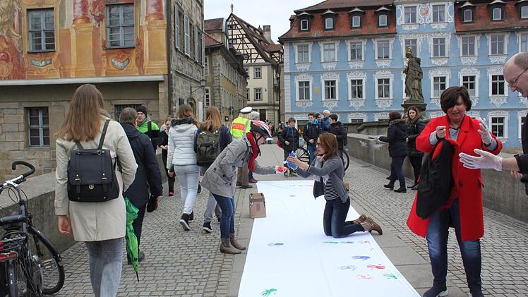 Demonstration in Bamberg am Internationalen Tag gegen Rassismus. Foto: Iryna Zakoretska
