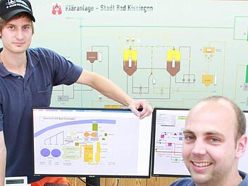 Tobias Dittrich und Jonny Heyne sind frisch gebackene Abwassermeister. Sie waren zwei von 30 Prüflingen aus ganz Deutschland, die in Lauingen an der Donau gebüffelt haben. Für die beiden Männer macht die Vielfalt und die Abwechslung ihren Beruf aus. Foto: Carmen Schmitt
