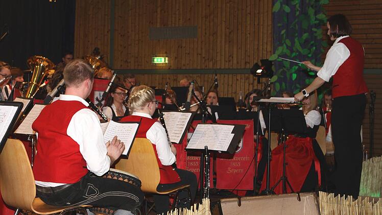 In starker Besetzung - mit drei neuen Pauken -, zeigte der Musikverein Zeyern beim Dreikönigskonzert eine bravouröse Leistung. Foto: Michael Wunder