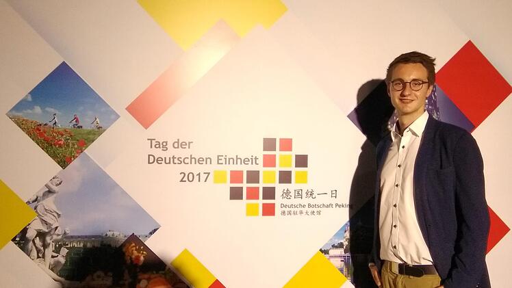 Der Tag der deutschen Einheit wurde in der deutschen Botschaft in Peking bereits am 21. September begangen. Foto: privat