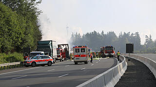 Jahrestag des schweren Bus-Unglücks auf der A9 bei Münchberg