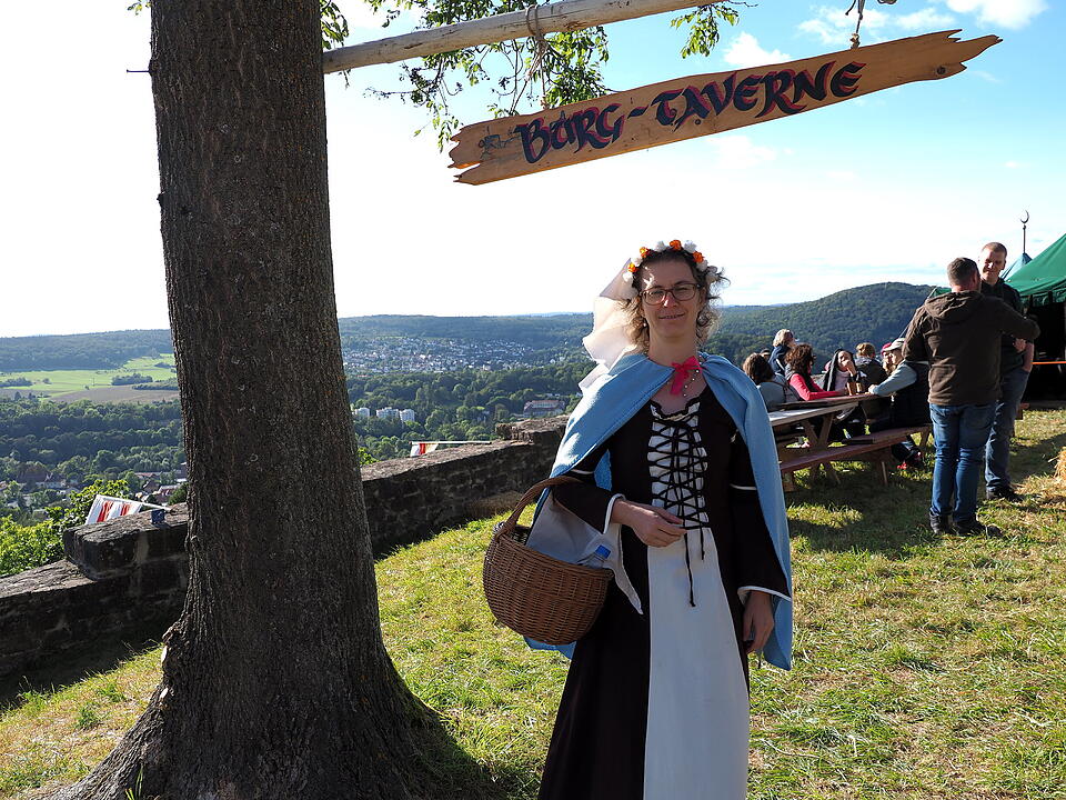Auf der Burgruine in Bad Kissingen