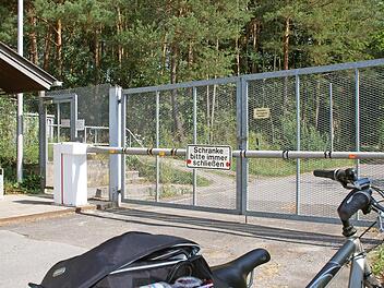 Der Eingang zum Muna-Gebiet in Breitengüßbach, für dessen künftige Nutzung es bereits zahlreiche Ideen gibt.  Foto: Archiv/Johannes Michel
