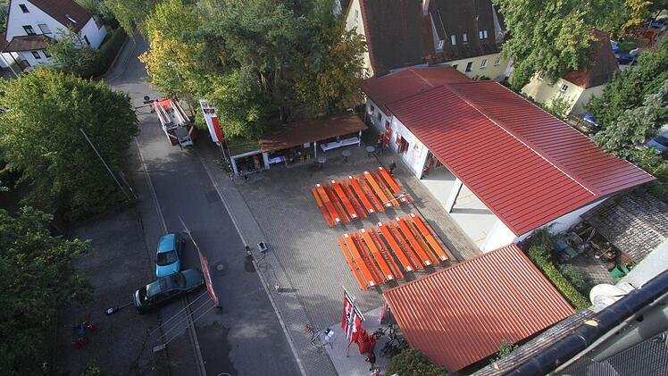 Ein Blick von oben auf das Gelände.