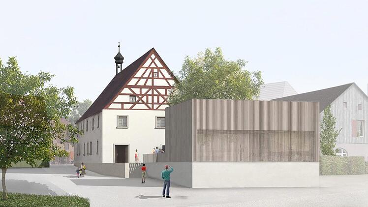 So sieht der Entwurf des Berliner Architekten Reiner Becker für das Spitalgebäude vor. Grafik: privat