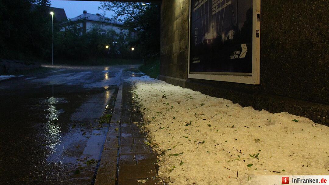 Unwetter über Franken