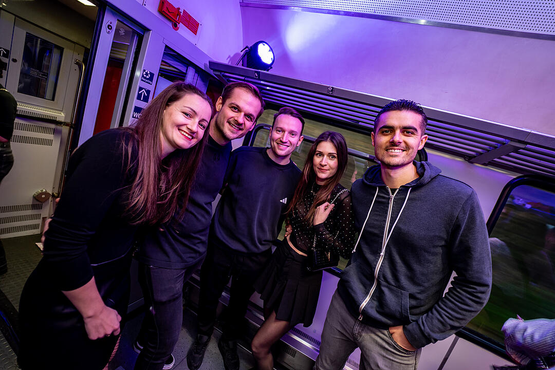 Die beste Party im Zug!