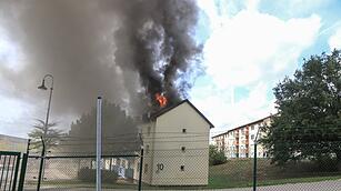 Großbrand im ANKER-Zentrum Bamberg