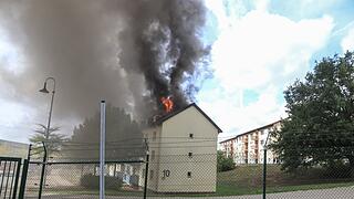 Großbrand im ANKER-Zentrum Bamberg