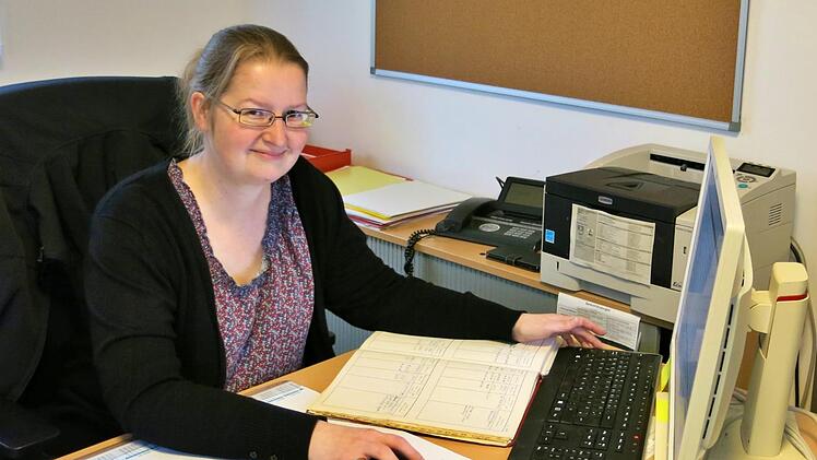 Katja Rauh in ihrem neuen Büro  Foto: Dagmar Niemann