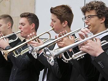 Die Big Band des MGF-Gymnasiums begeisterte bei der Altstadtmatinee mit tollem Sound. Foto: Sonny Adam