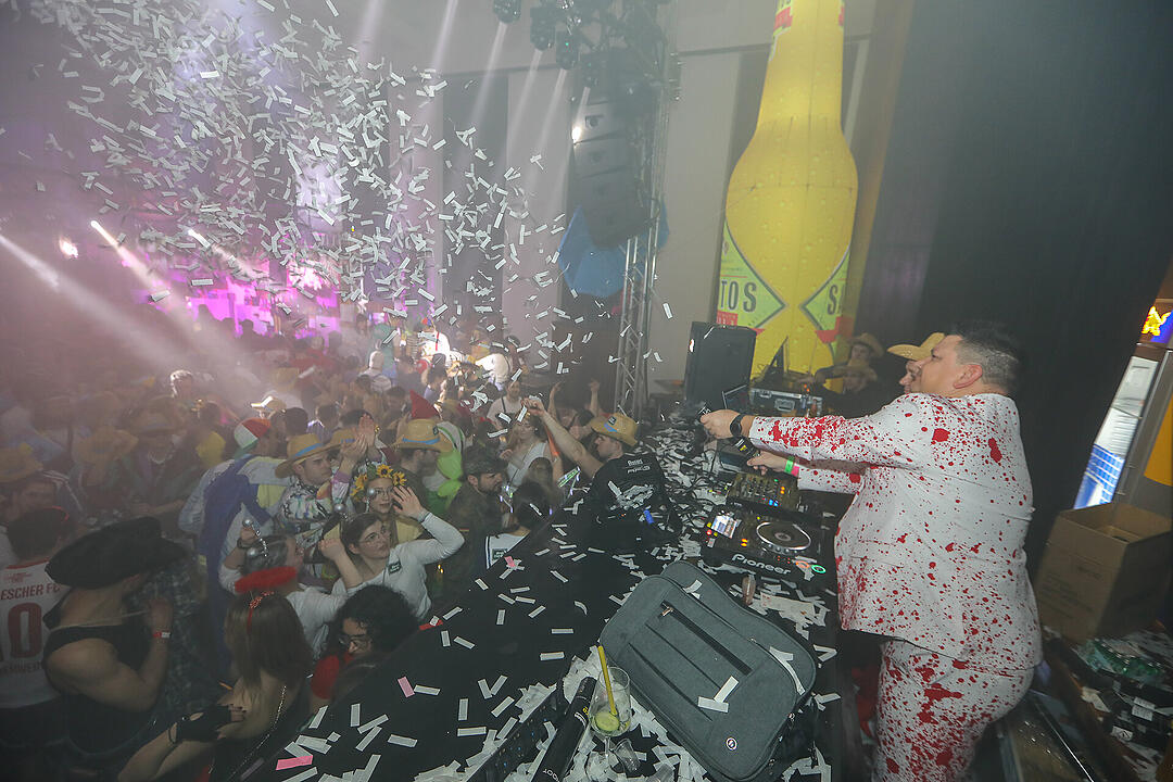 Beste Partystimmung in der Stadthalle