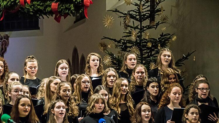 Impressionen vom weihnachtlichen Konzert des Gymnasiums Albertinum in der Coburger MorizkircheFoto: Jochen Berger