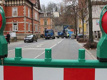 In der Mohrenstraße begannen am Montagvormittag die Vorbereitungen für die Bauarbeiten im unteren Abschnitt.  Foto: Ulrike Nauer