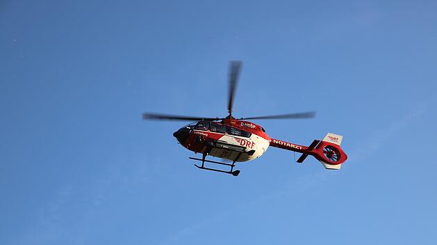 Rettungshelikopter im Einsatz