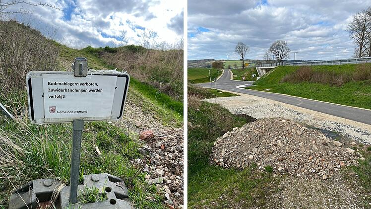 Bauschutt bei Itzgrund abgelegt