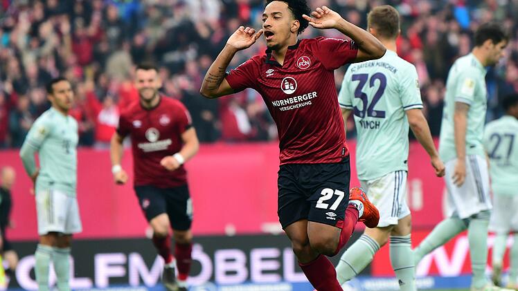 Matheus Pereira erzielt das 1:0 für den FCN.