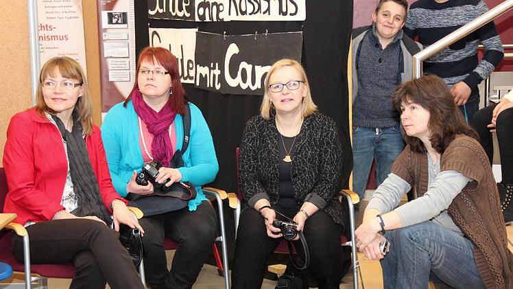 Die finnischen Lehrerinnen Riitta Tuovinen, Kaisa Laihola und Ulla Parviainen (v.l.) und die Höchstadter Lehrerin und Organisatorin Agnes Büttner