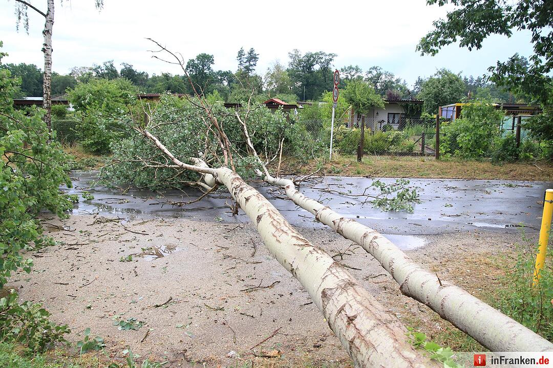Massive Schäden nach Sturm in Bamberg
