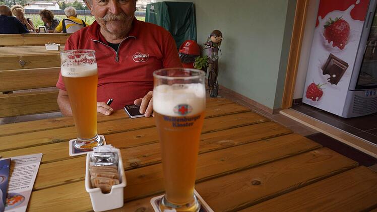 Das Weltenburger schmeckt