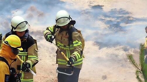 Wie m&uuml;ssen sich Feuerwehrleute im Einsatz bei Vegetationsbr&auml;nden verhalten? Ein Seminar gab Antworten darauf.