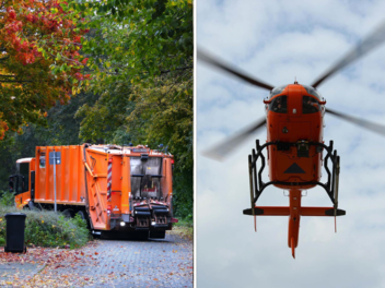 M&uuml;llmann bei Unfall schwer verletzt